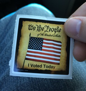 I voted